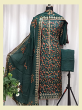 Pure Upada Shirt With Kashmiri Embroidery & Siply Work