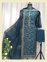 Pure Upada Shirt With Kashmiri Embroidery & Siply Work