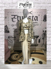 Stylista Design || Drape Skirt With Blazer And  Blouse