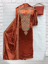 Pure shaneel shirt with  sequence embroidery work