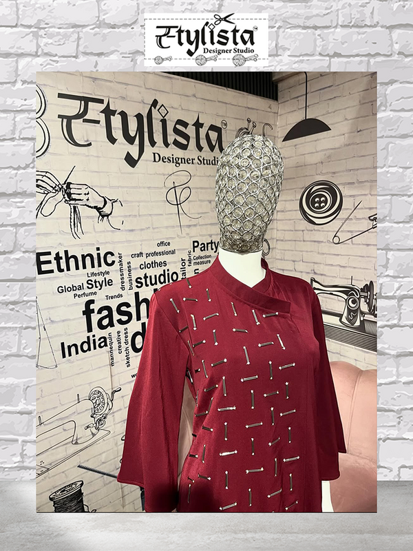 Stylista Design || Long Cordset Witt Hand Work