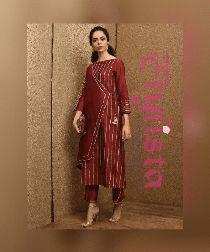 Maroon Colour Heavy Embroidered Karwa Chauth Special Sharara Suits