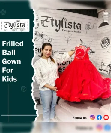 Frilled Ball Gown for kids
